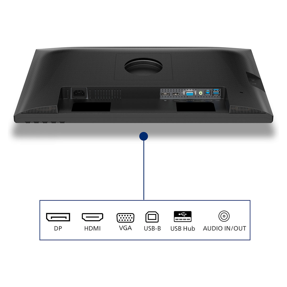60,5cm/23,8" (1920x1080) Philips 24B2N3200J/00 16:9 FHD IPS 4ms 120Hz VGA HDMI DisplayPort USB-B USB-A VESA Speaker Black