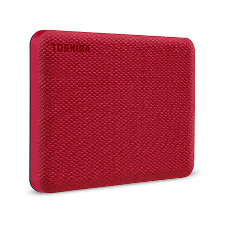 Toshiba Storage Canvio Advance 1 TB, Externe Festplatte (rot, Micro-USB-B 3.2 Gen 1 (5 Gbit/s))