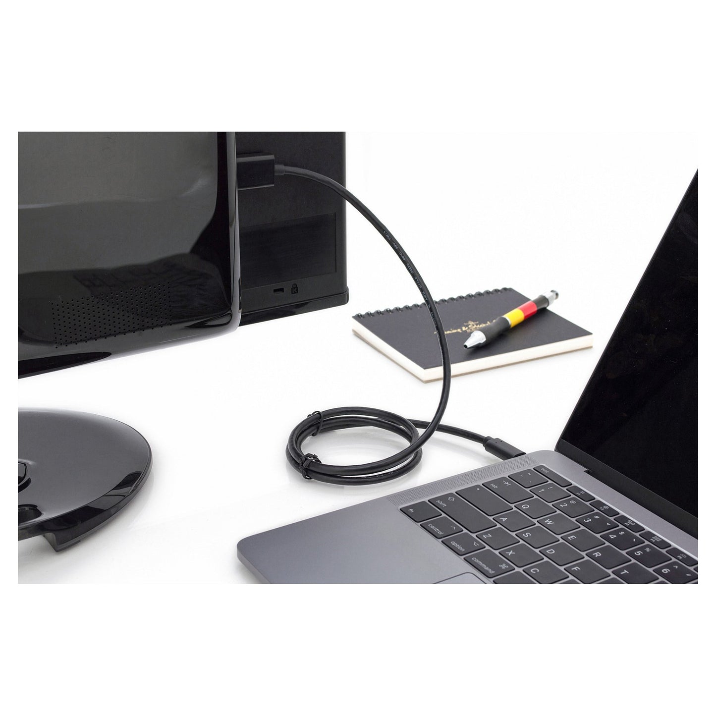 DIGITUS USB C Adapterkabel Typ C -HDMI A 4K St/St 5.0m, sw
