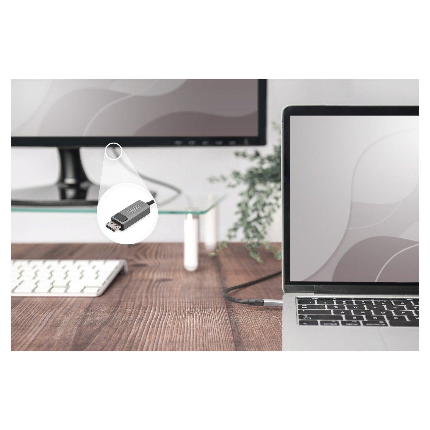 DIGITUS Kabel USB 3.0/C -> DP St/St 8K Bidirektional 3m schw