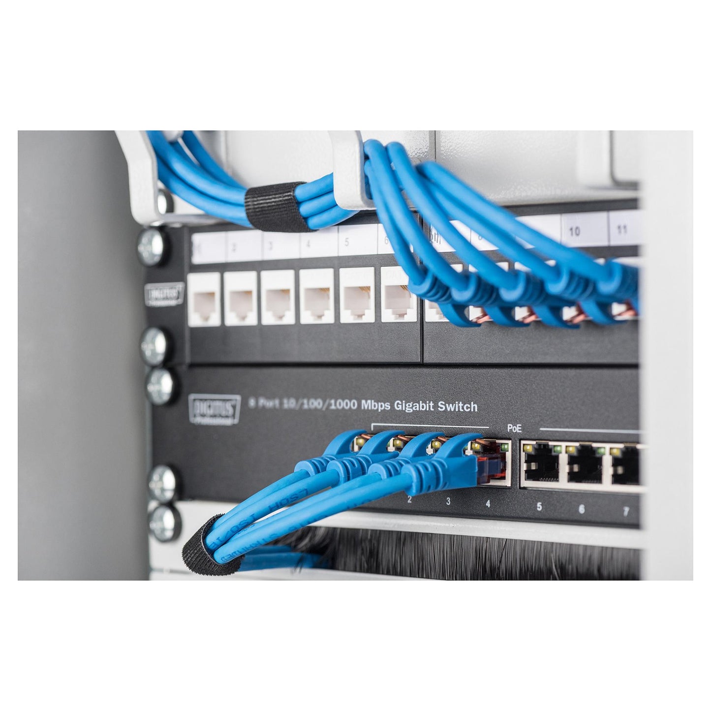 DIGITUS Switch 8-Port Gigabit Unmanaged schwarz