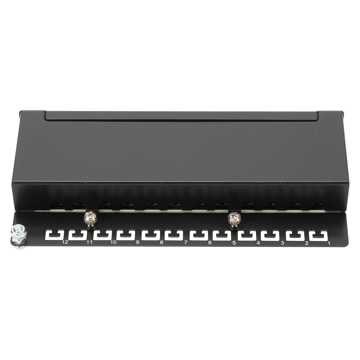 DIGITUS Patchpanel 1HE 12-Port Cat6A geschirmt schwarz
