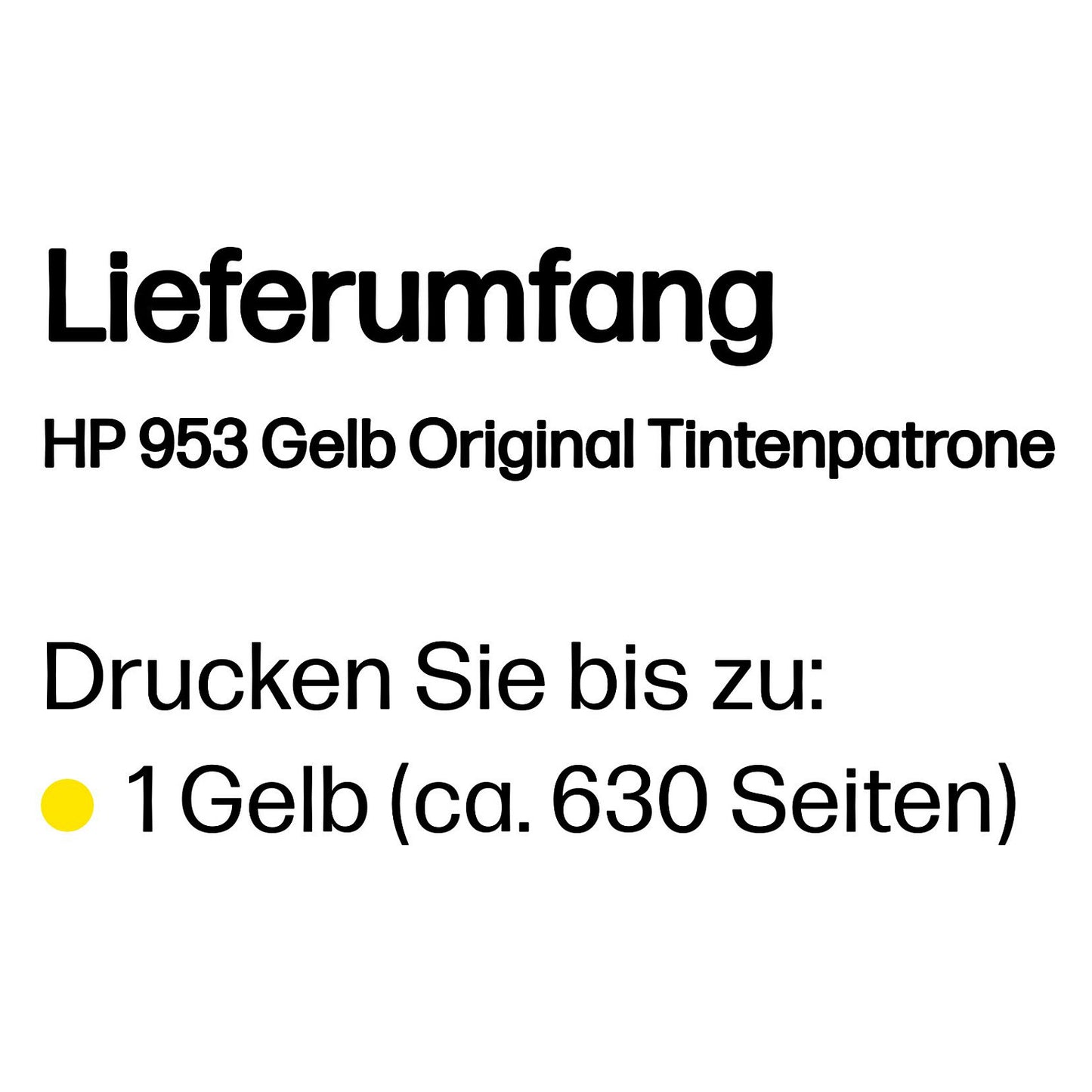 HP 953 original Ink cartridge F6U14AE BGX Yellow 700 Pages