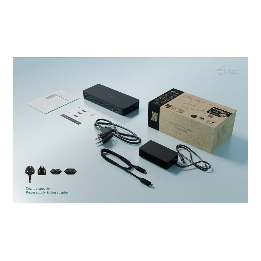 I-TEC USB-C Intelligent Triple Display Docking Station 1xHDMI 2xDP 1xGLAN 2xUSB-C Gen2