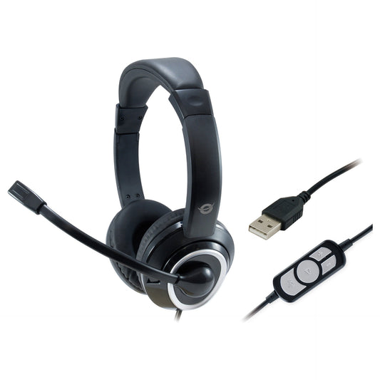 CONCEPTRONIC Headset USB Mikro,int.Bed.Stereo 2.0m sw