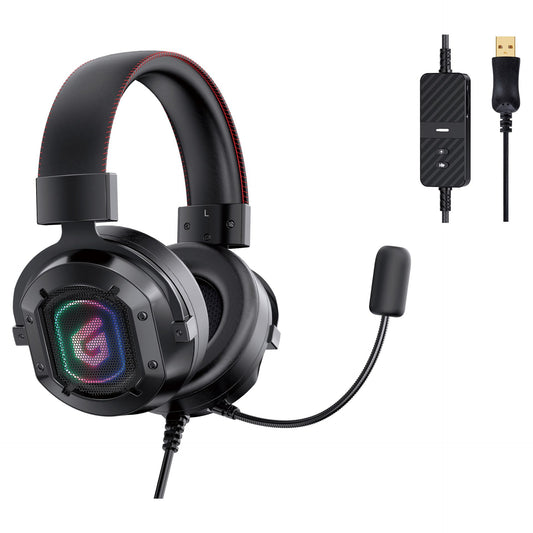 CONCEPTRONIC Gaming Headset USB Mikro,7.1,int.Bed. 2.2m sw