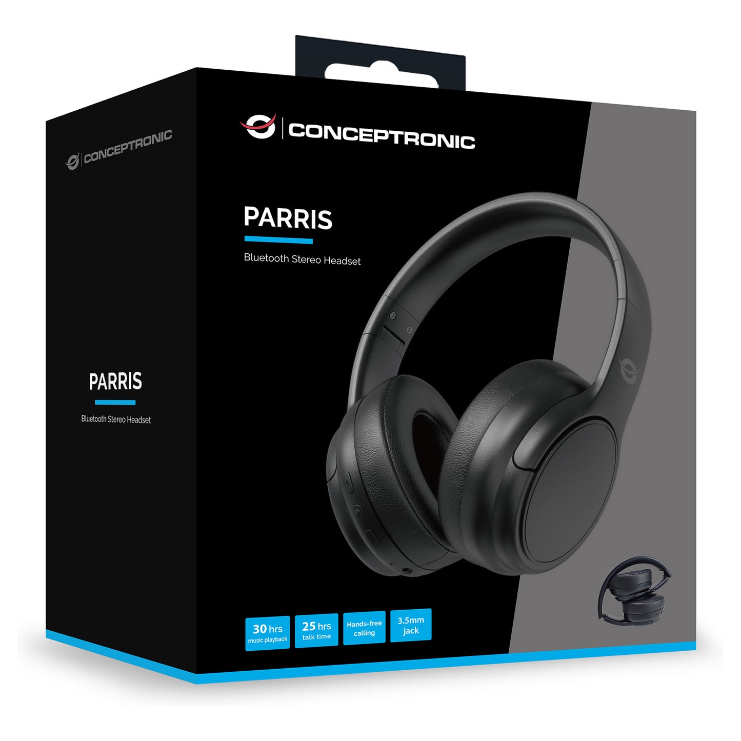 CONCEPTRONIC Headset Wireless BT 5.4 Stereo o.Bügel 25Std sw