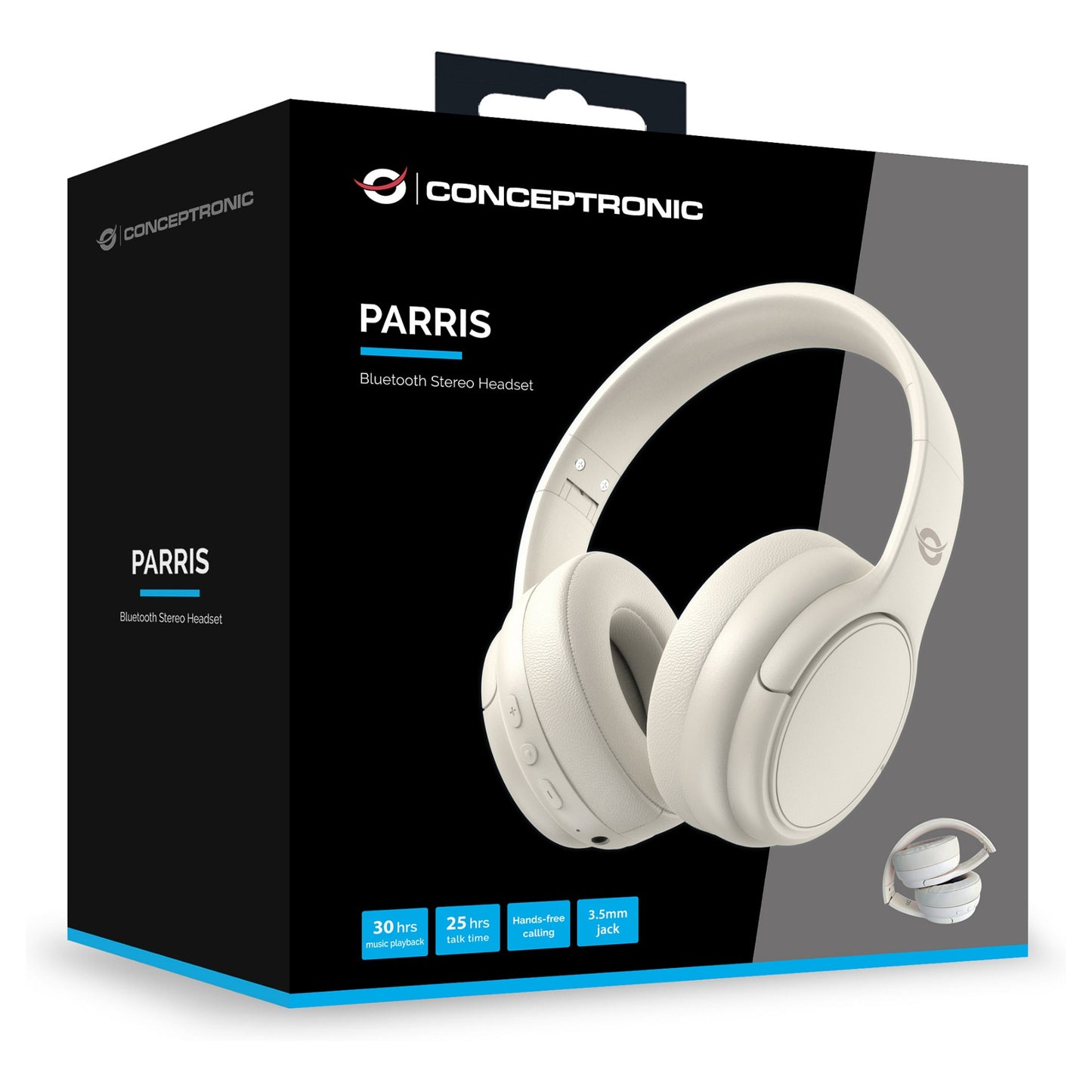 CONCEPTRONIC Headset Wireless BT 5.4 Stereo o.Bügel 30Std ws