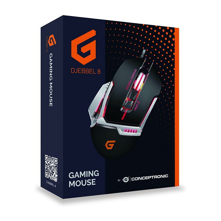 CONCEPTRONIC Gaming USB Maus, 4000 DPI, IC sensor,DJEBBEL02B