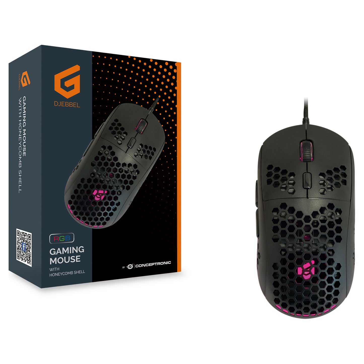 CONCEPTRONIC Gaming USB Maus, 6400 DPI, IC sensor,DJEBBEL04B