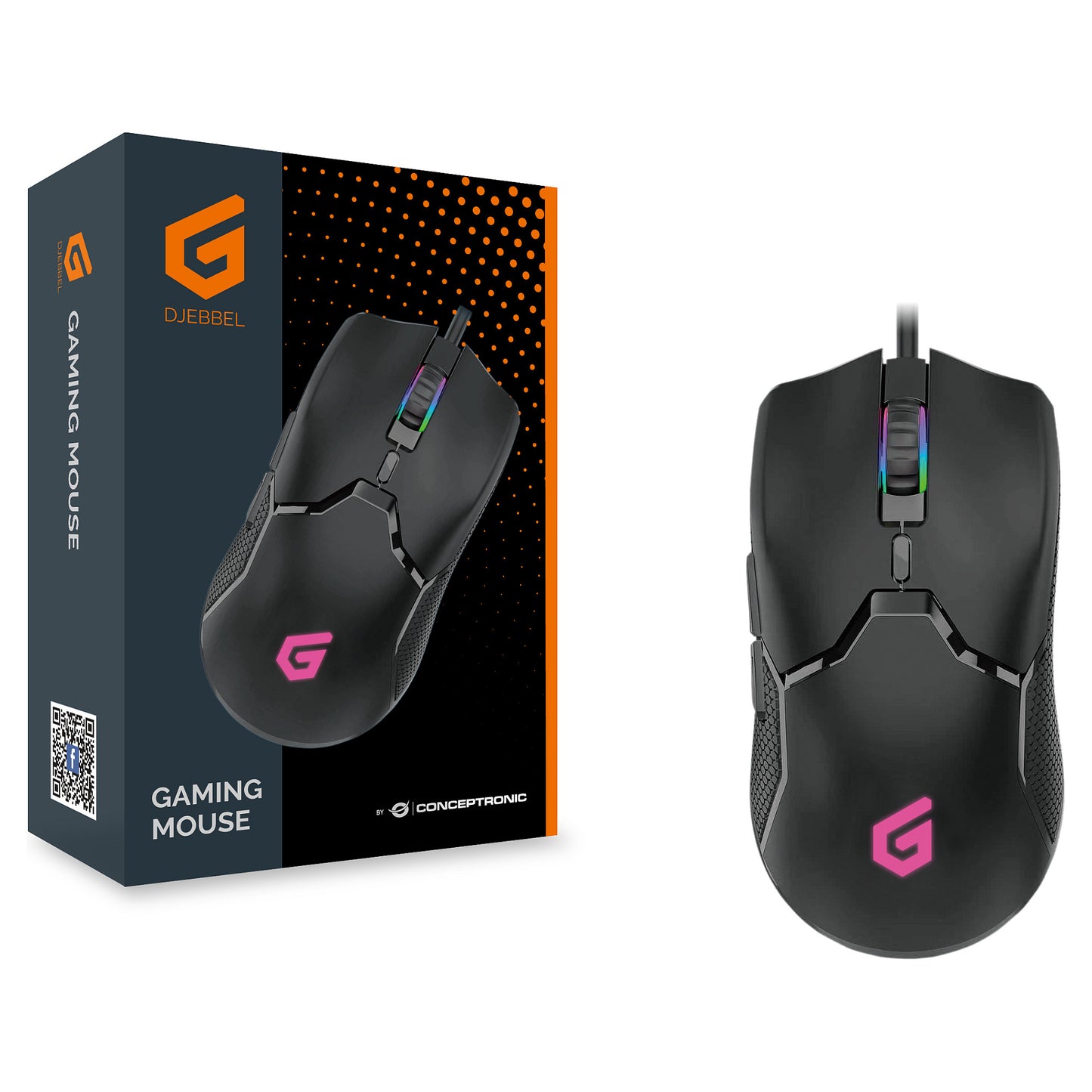 CONCEPTRONIC Gaming USB Maus, 7200 DPI, IC sensor,DJEBBEL05B