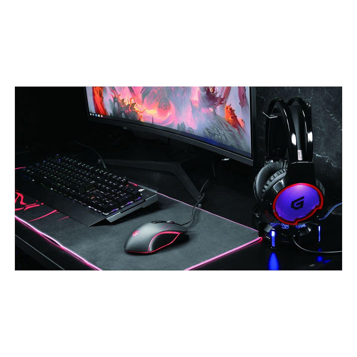 CONCEPTRONIC Gaming Tasta., RGB, PT, Blue Switche portugies.