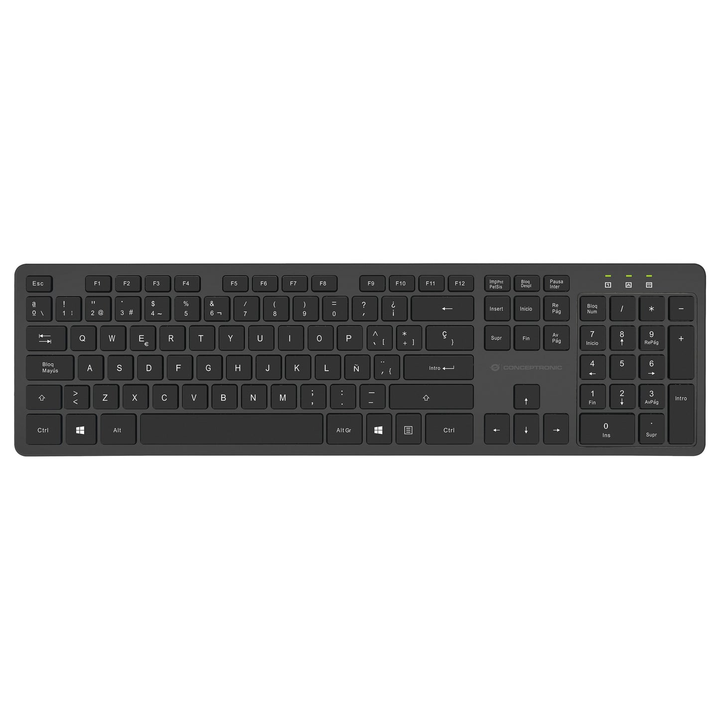 CONCEPTRONIC Wireless Keyboard+Mouse,Layout spanisch sw