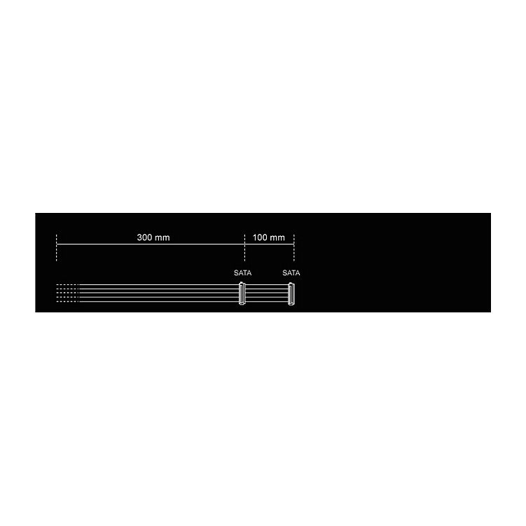 be quiet! Power Cable 2x S-ATA 400mm CS-3420