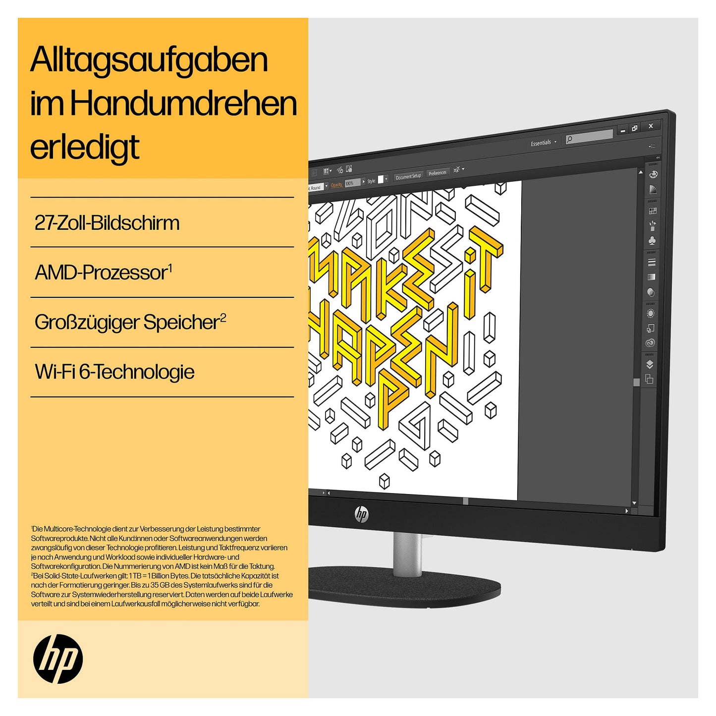 HP 27-cr0005ng All-in-One-PC 68.6 cm (27 Zoll)