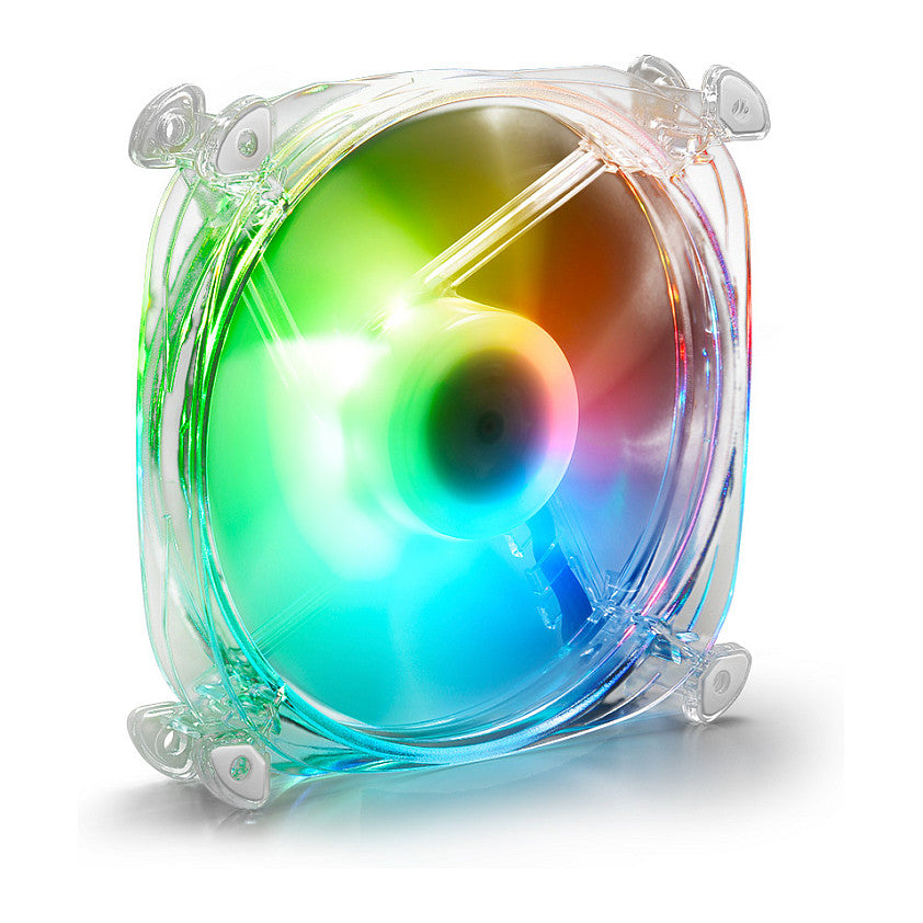 120mm Sharkoon SHARK Disc PWM RGB Fan (transparent, 120 mm)