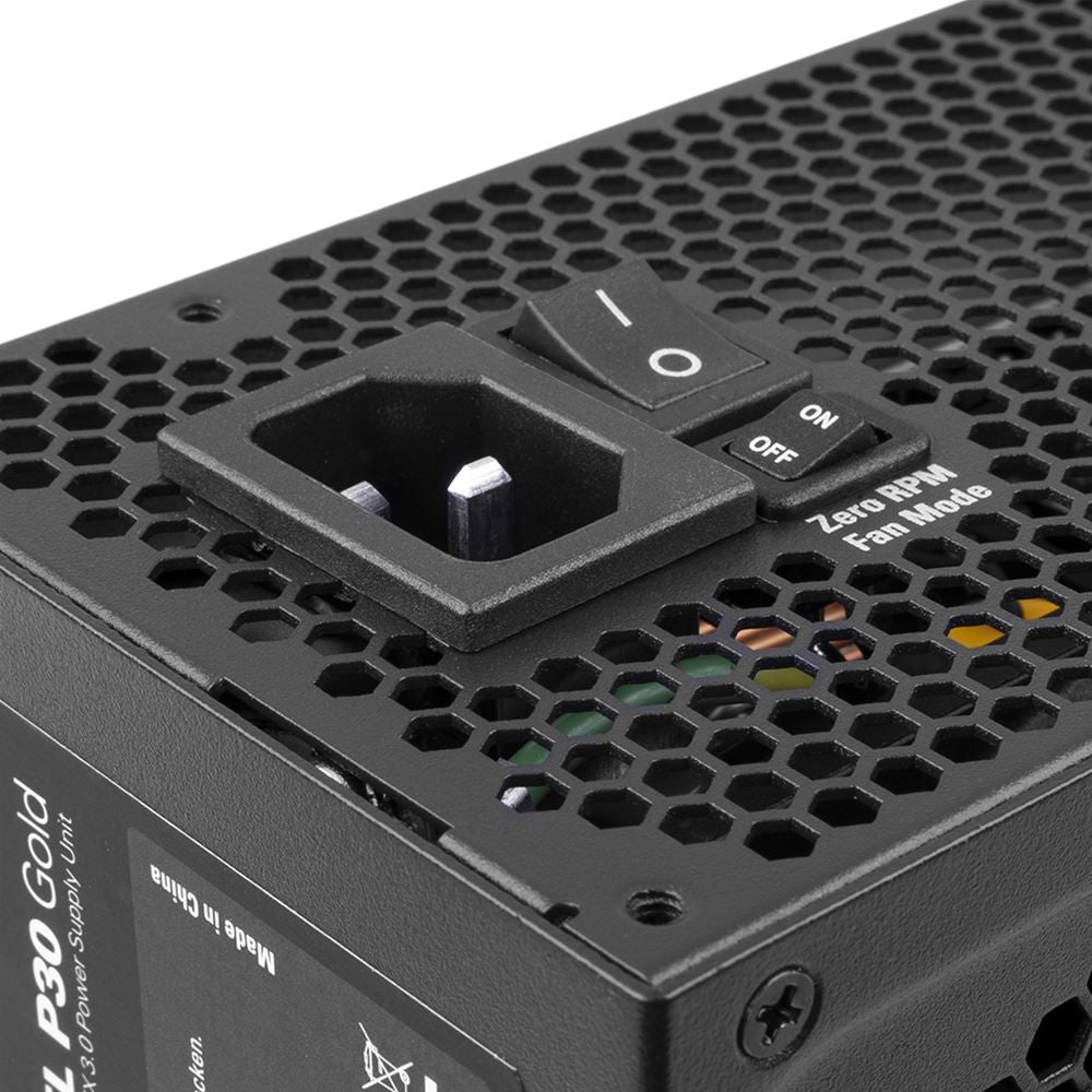 1000W Sharkoon REBEL P30 Gold 1000W ATX3.0 (schwarz, 4x PCIe, Kabel-Management, 1000 Watt)
