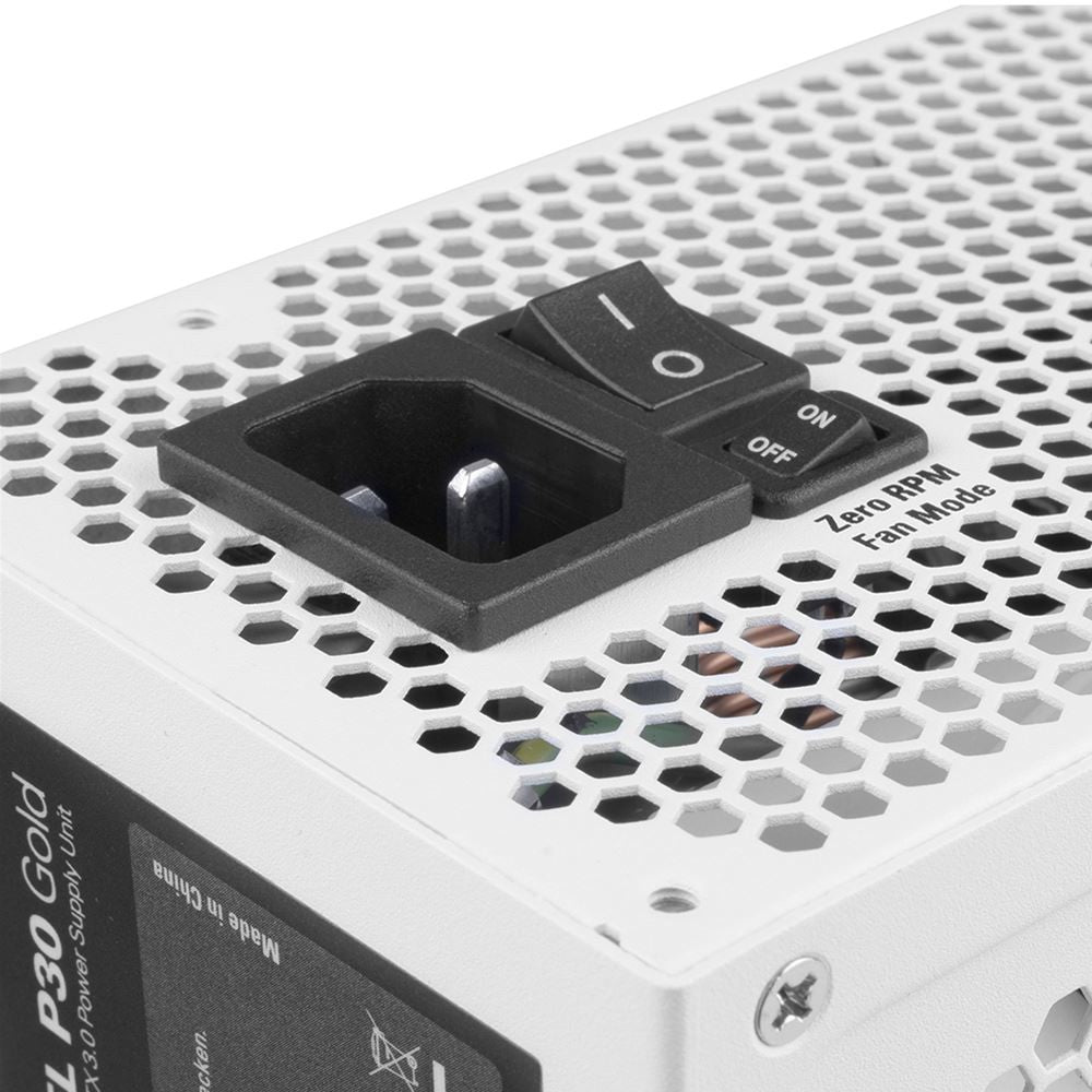 1000W Sharkoon REBEL P30 Gold 1000W ATX3.0 (wei, 1x 12VHPWR, 4x PCIe, Kabel-Management, 1000 Watt)