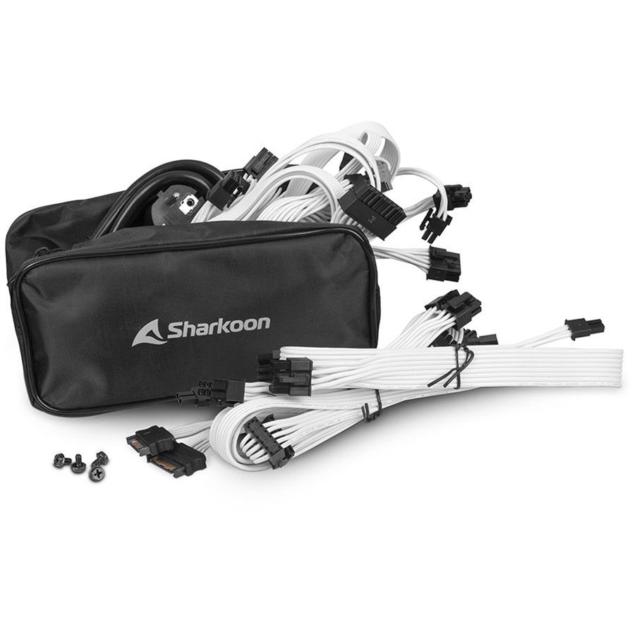 1000W Sharkoon REBEL P30 Gold 1000W ATX3.0 (wei, 1x 12VHPWR, 4x PCIe, Kabel-Management, 1000 Watt)