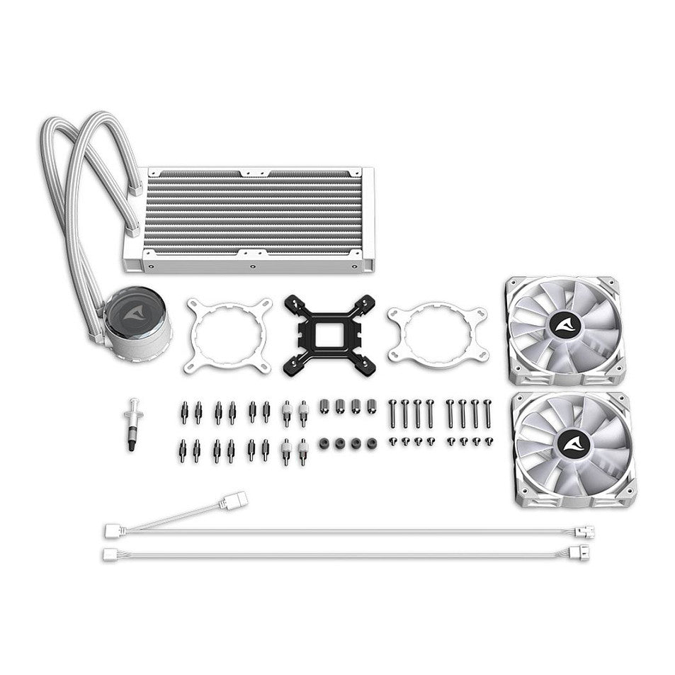 K Sharkoon S80 RGB White AIO 240mm White