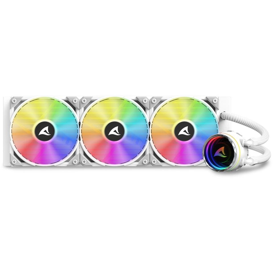K Sharkoon S90 RGB White AIO 360mm White