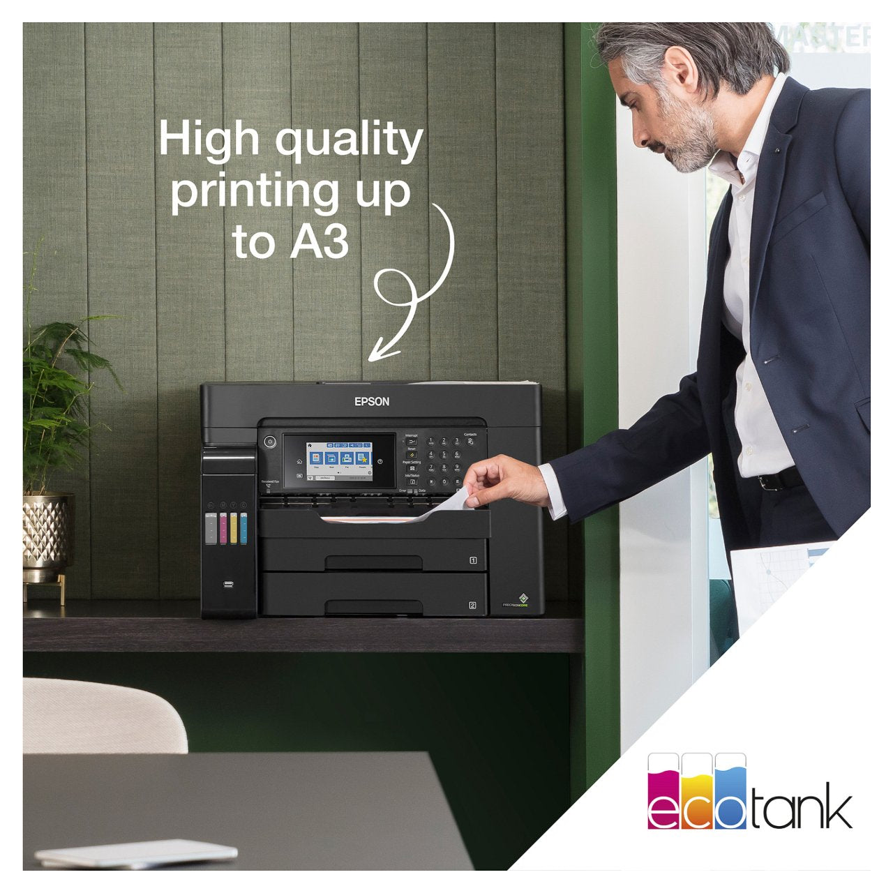 EPSON EcoTank ET-16655 MFP colour inkjet ITS A3 25ppm Print 550sheets USB LAN Wi-Fi Black