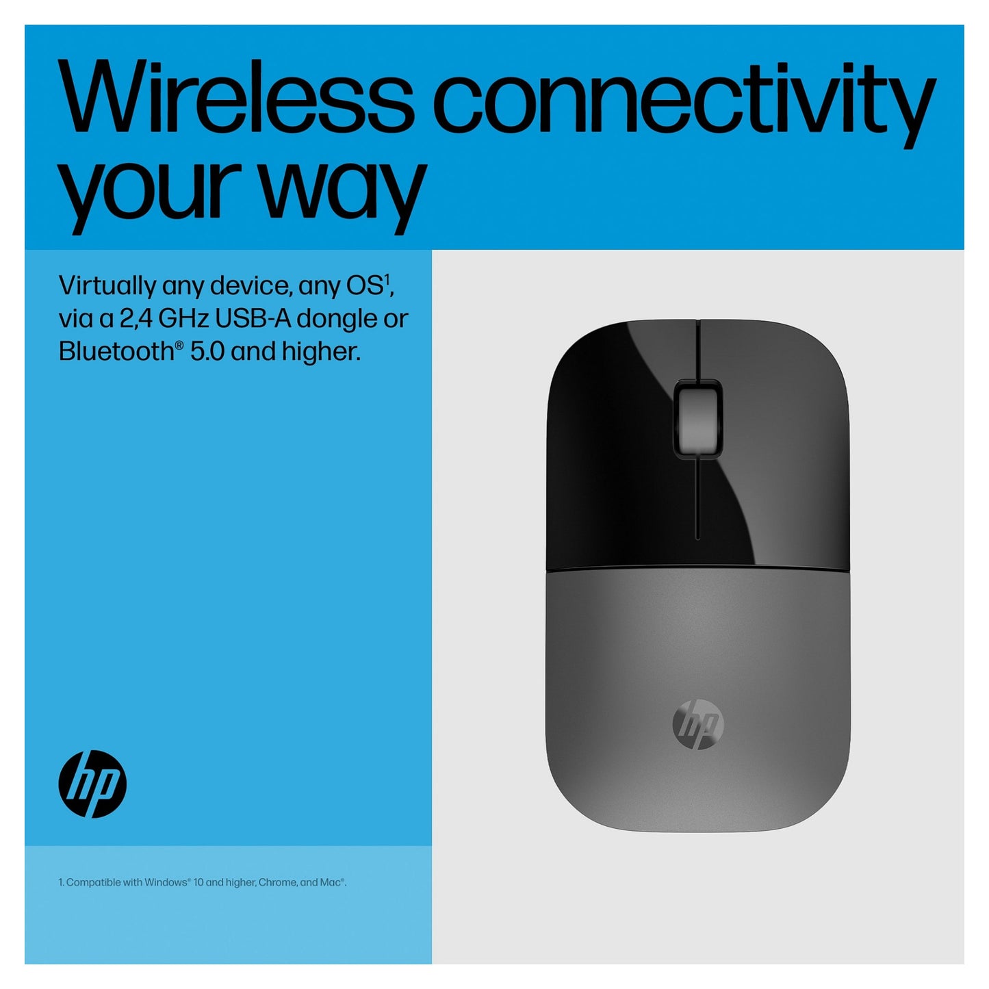HP Z3700 Dual Silver Wireless Mouse EURO (P)