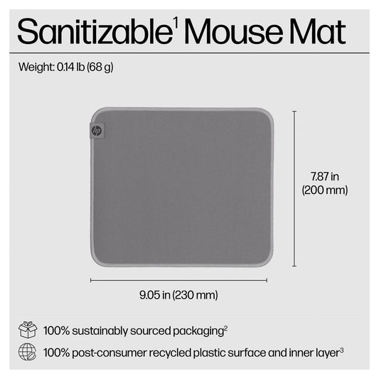 HP 105 SANITIZABLE MOUSE PAD