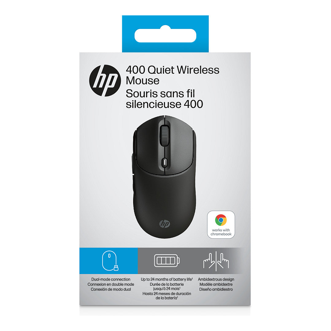 HP 400 Quiet Black Wireless Mouse EURO (P)