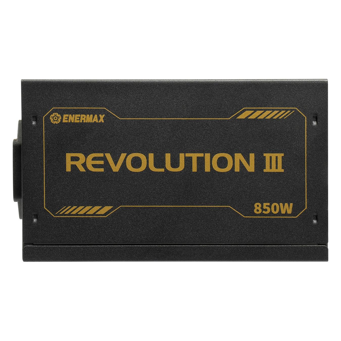 850W Enermax Power Supply 850W Revolution3 80+ Gold Black FULLMOD