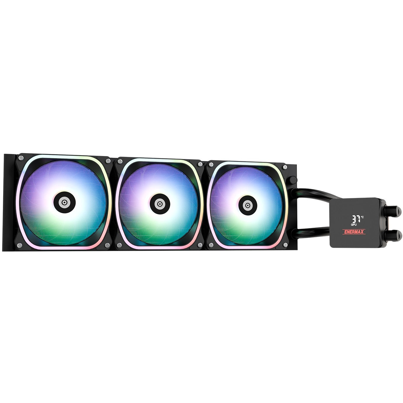 K Enermax Liquid CPU Cooler Aquafusion II 360mm ARGB Black
