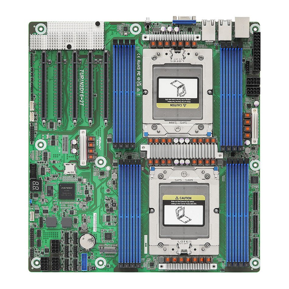 ASRock Mainboard TURIN2D16-2T EEB Dual Sockel SP5 Single