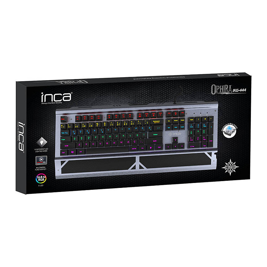 Incase Gaming Tastatur IKG-444 Mechanisch, RGB, dt. Layout retail