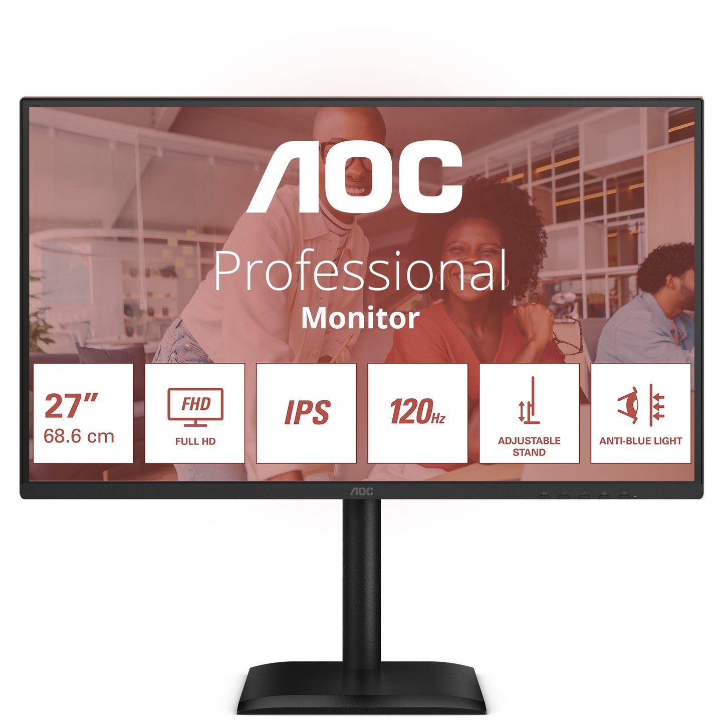 AOC 68,6cm (27") 27E4U 16:09 VGA+HDMI+DP+USB IPS black