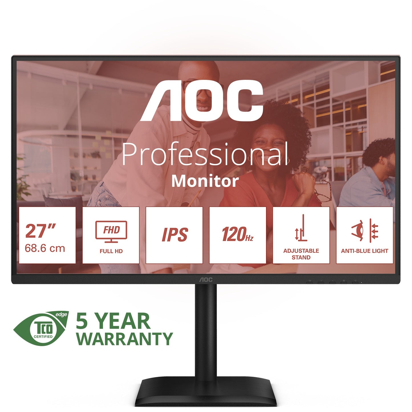 AOC 68,6cm (27") 27E4U 16:09 VGA+HDMI+DP+USB IPS black