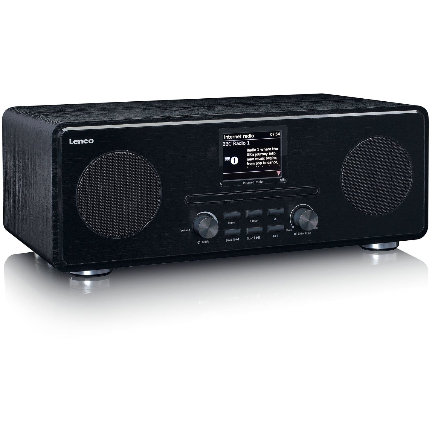 LENCO DIR-260BK Internetradio mit DAB+, BT & CD, schwarz