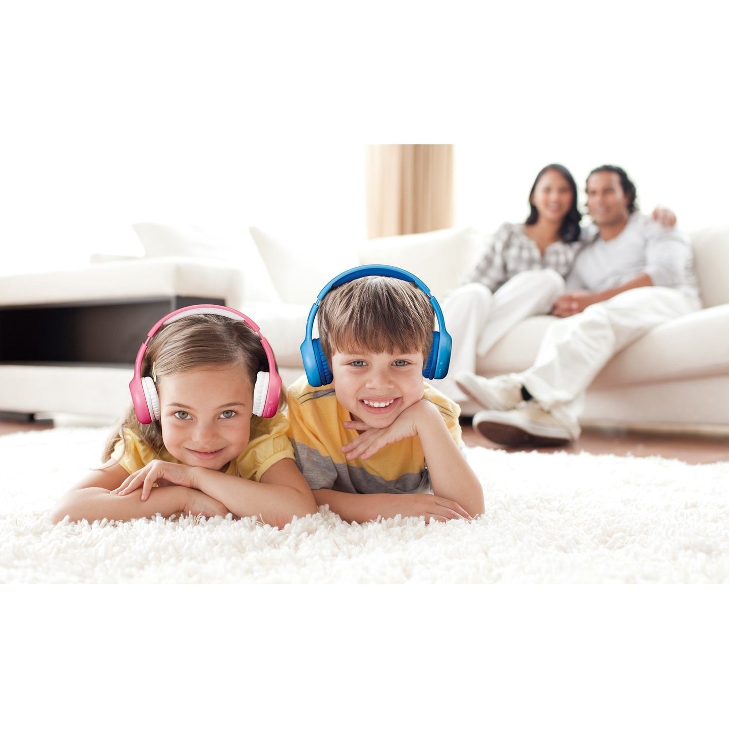 LENCO HPB-110BU - Faltbare Bluetooth-Kopfhrer fr Kids. blau