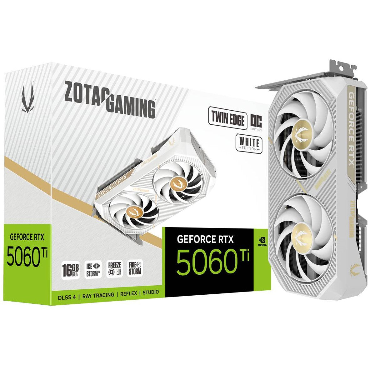 RTX 5060 TI 16GB Zotac Twin Edge OC White GDDR