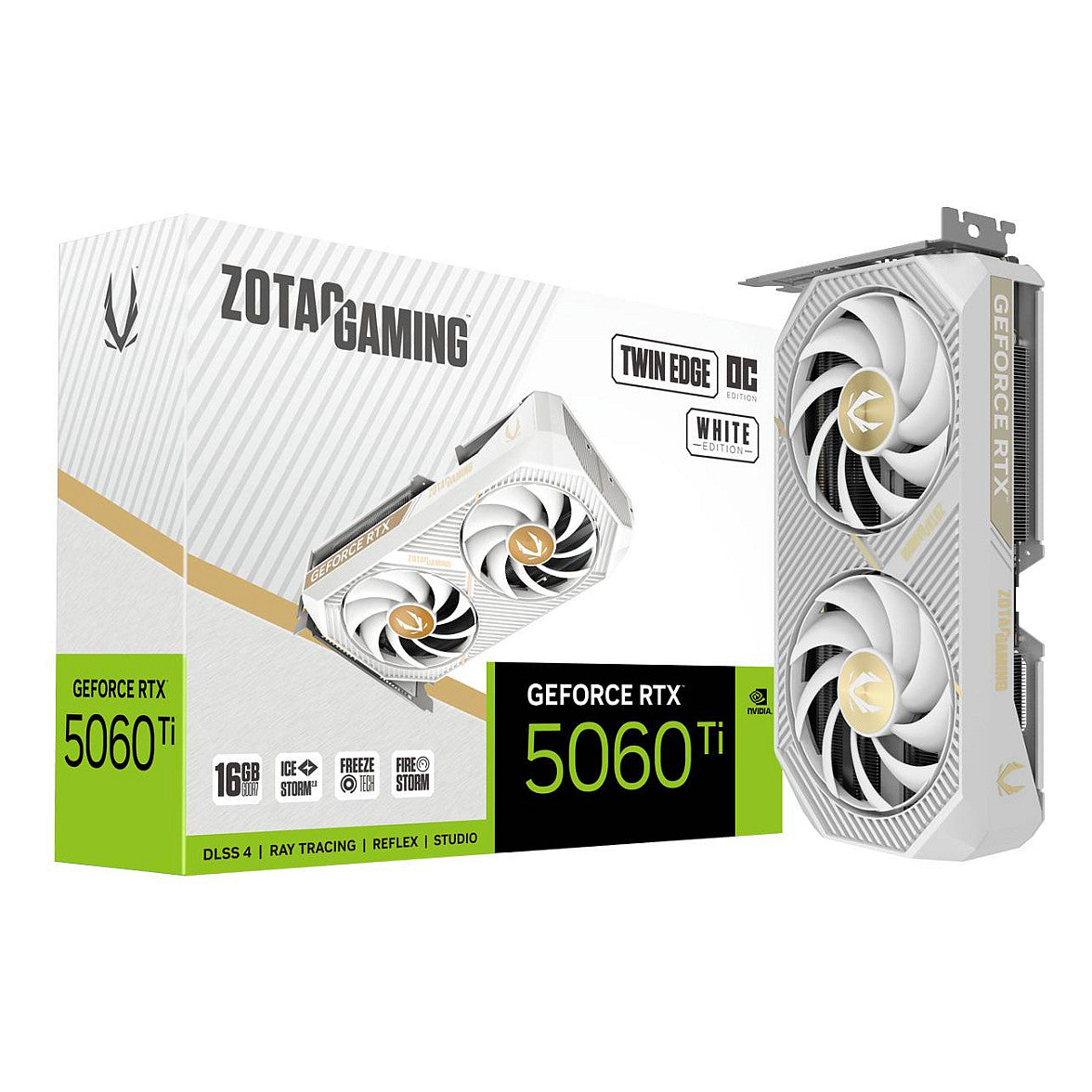 RTX 5060 TI 16GB Zotac Twin Edge OC White GDDR