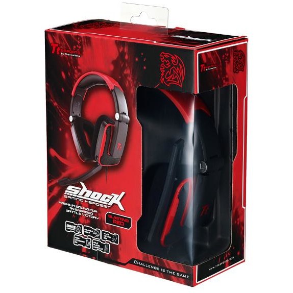 Thermaltake ***TteSPORTS/Headsets/SHOCK/Royal Red/3.5mm/Stereo