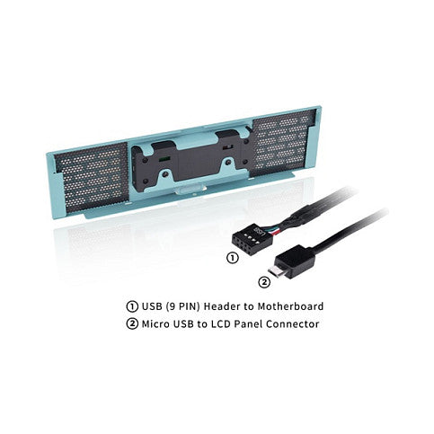 Thermaltake LCD Panel Kit Turquoise for The Tower 200 Turquoise