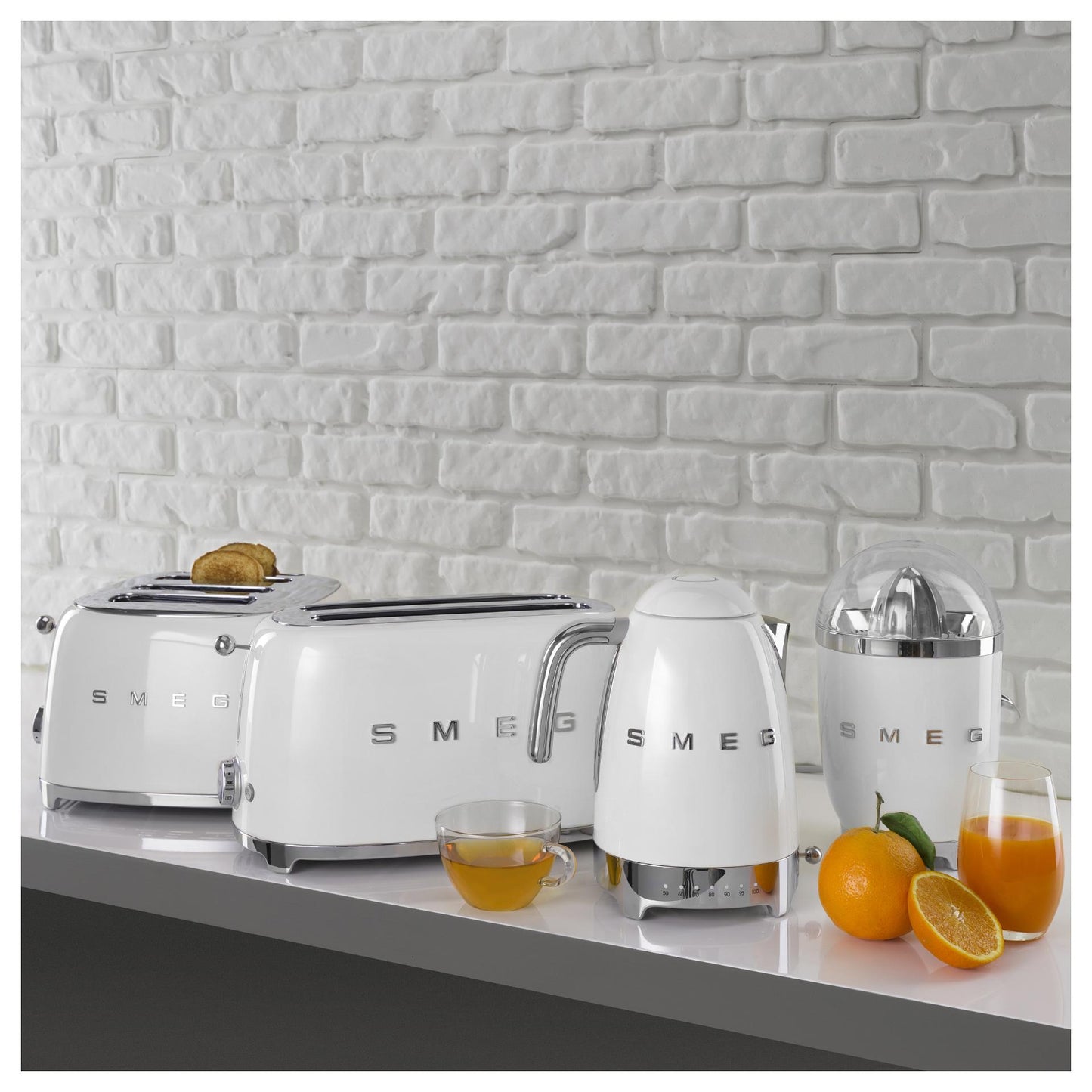 SMEG TSF03WHEU Toaster Weiß