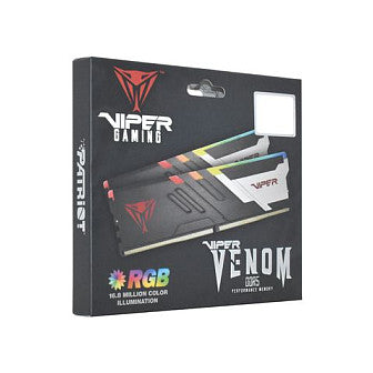 64 GB Patriot DIMM 5600 (2x 32 GB) Dual-Kit (schwarz, PVVR564G560C40K, Viper Venom RGB, INTEL XMP)