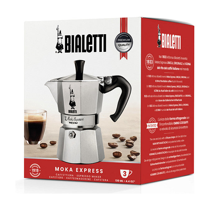 Bialetti Moka Express - silber - Aluminium - für 3 Tassen