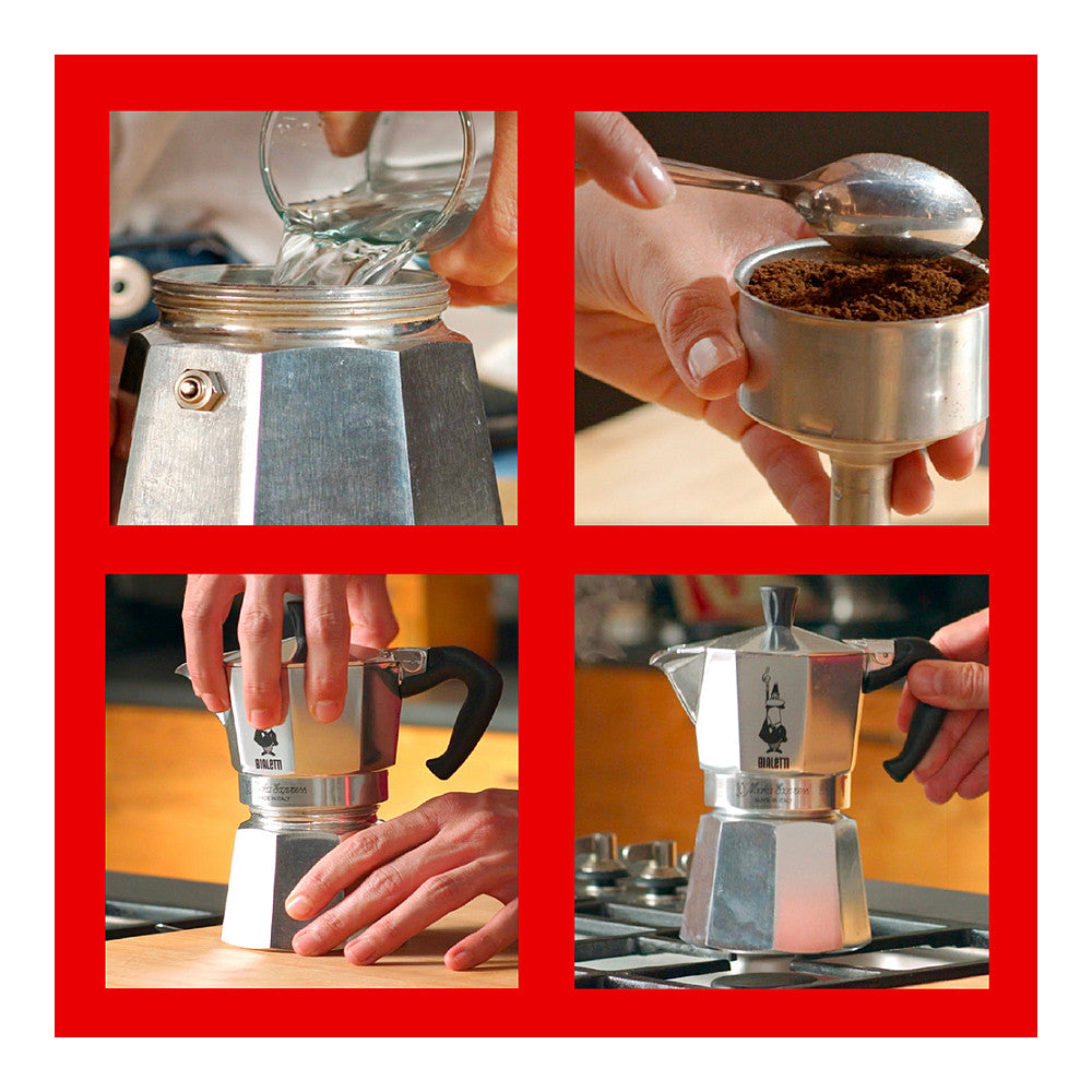 Bialetti Moka Express - silber - Aluminium - für 6 Tassen
