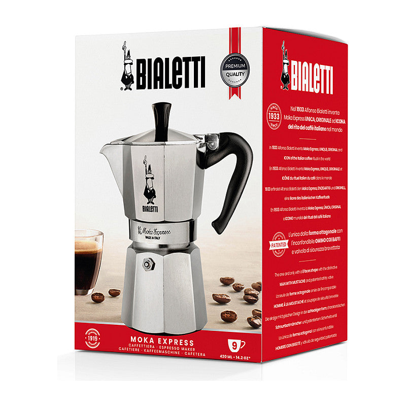 Bialetti Mokka-Express Kanne 0,23l 4 Tassen Aluminium