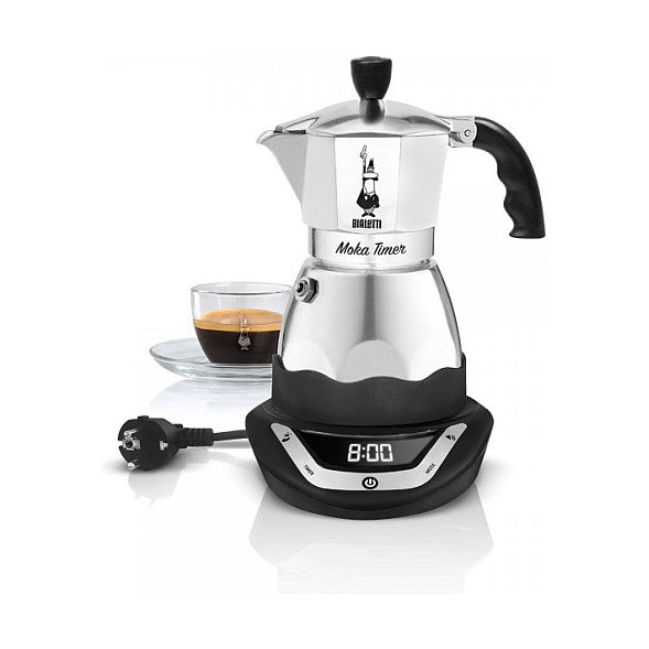 Bialetti Mokka-EASY TIMER Elektrische Mokkatasse Schwarz