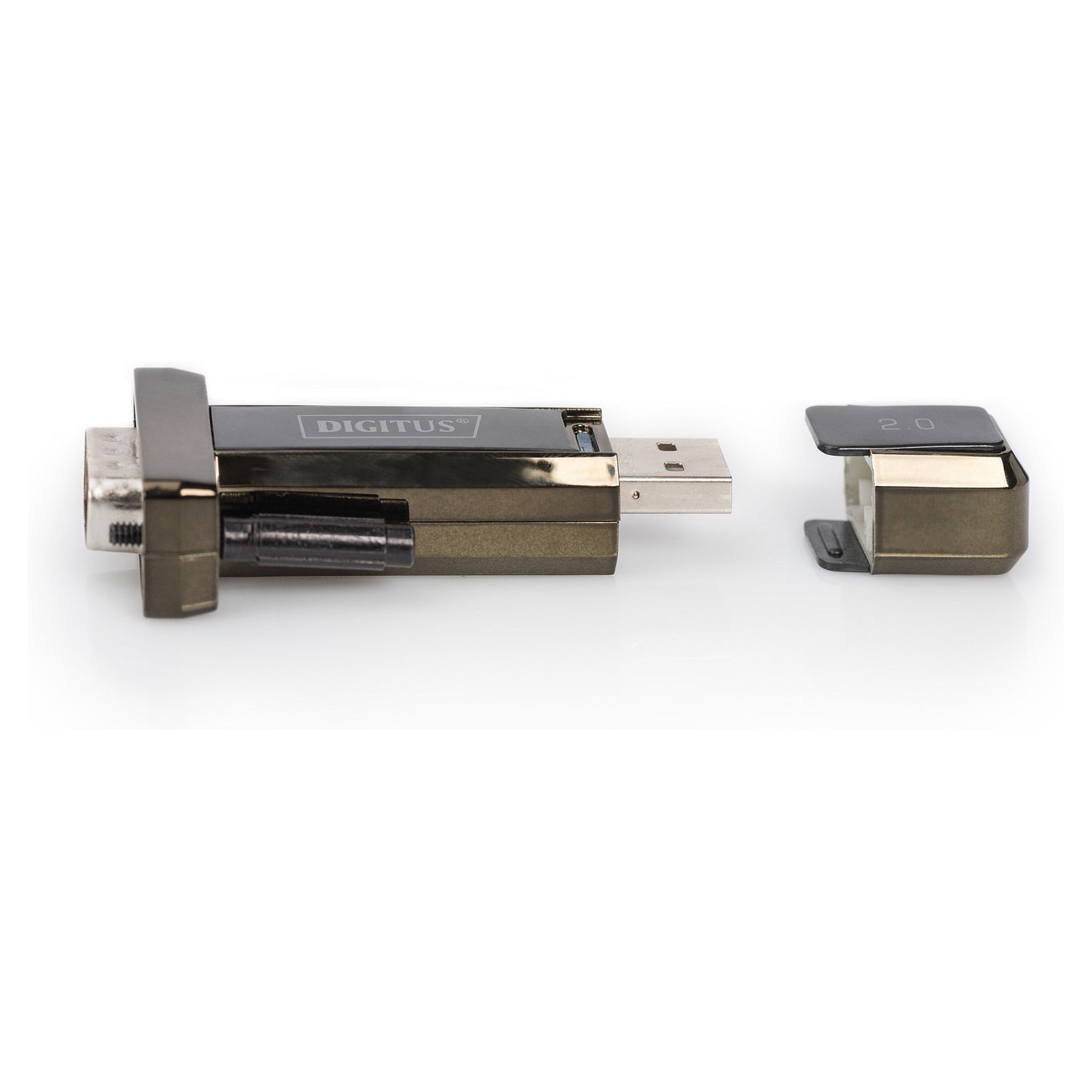 DIGITUS Adapter USB2.0/A -> seriell D-Sub9 St/St + 0.8m Kab retail