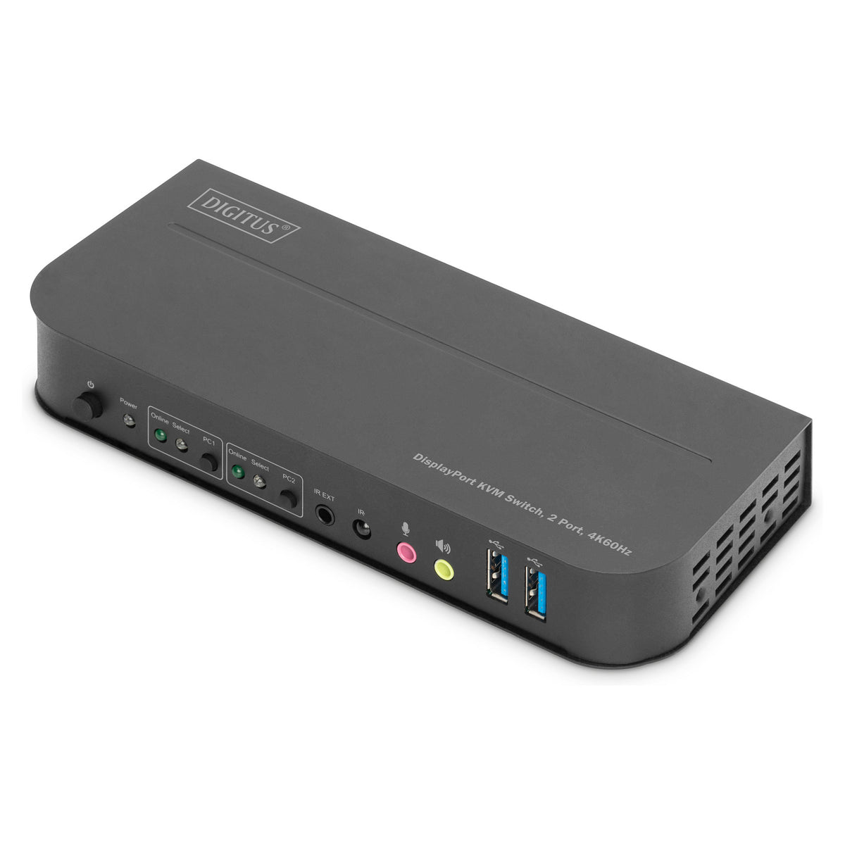 Digitus DS-12850 KVM-Switch 2-Port 4K/60Hz 2x DP > 1x DP/HDMI