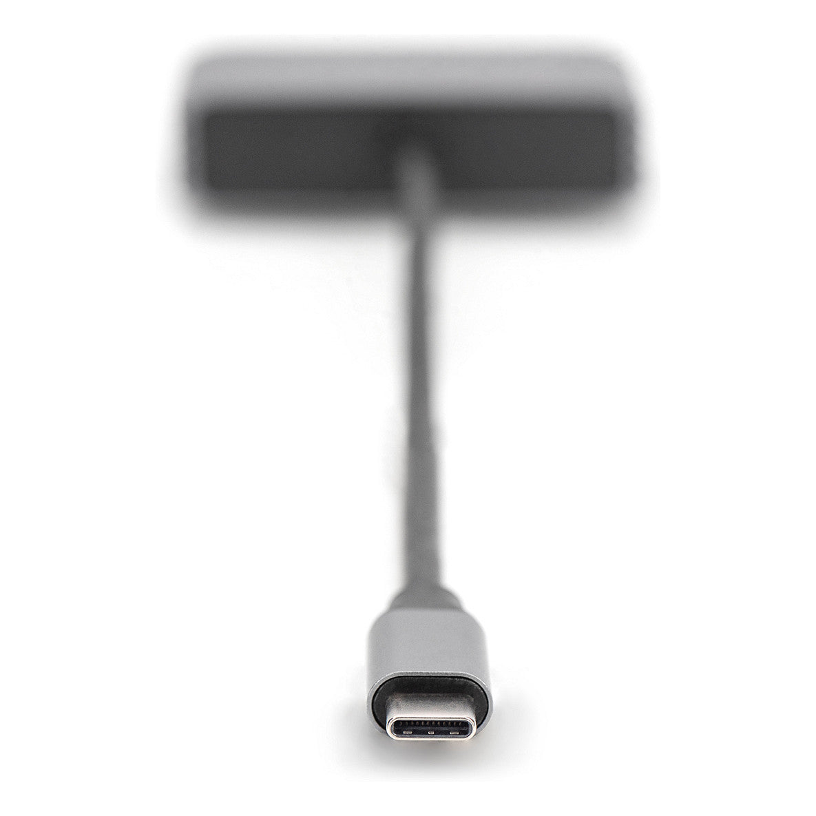 Adapter DIGITUS mini DP + VGA Adapter 20cm 4K/30Hz Silber Aluminium Gehäuse